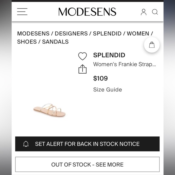 Splendid Frankie Metallic Womens Leather Criss-Cross Slide Sandals NEW!! 6.5W 🩴 - Picture 14 of 14